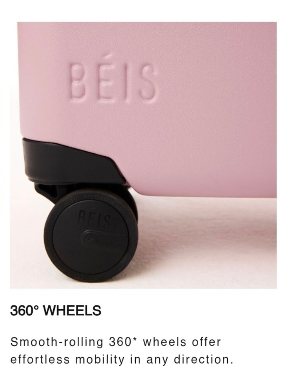BEIS Small Carry-On Roller Atlas Pink NWOT - Picture 13 of 15